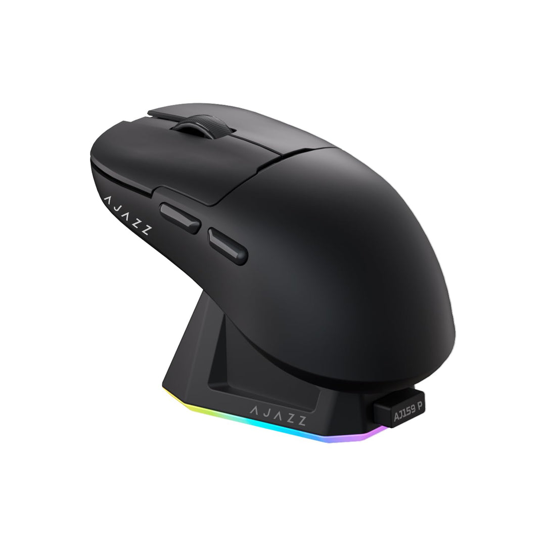 AJAZZ AJ159 PRO Wireless Gaming Mouse, Equipped with PAW3395 Sensor and Magnetic Base, 26K DPI, 2.4G