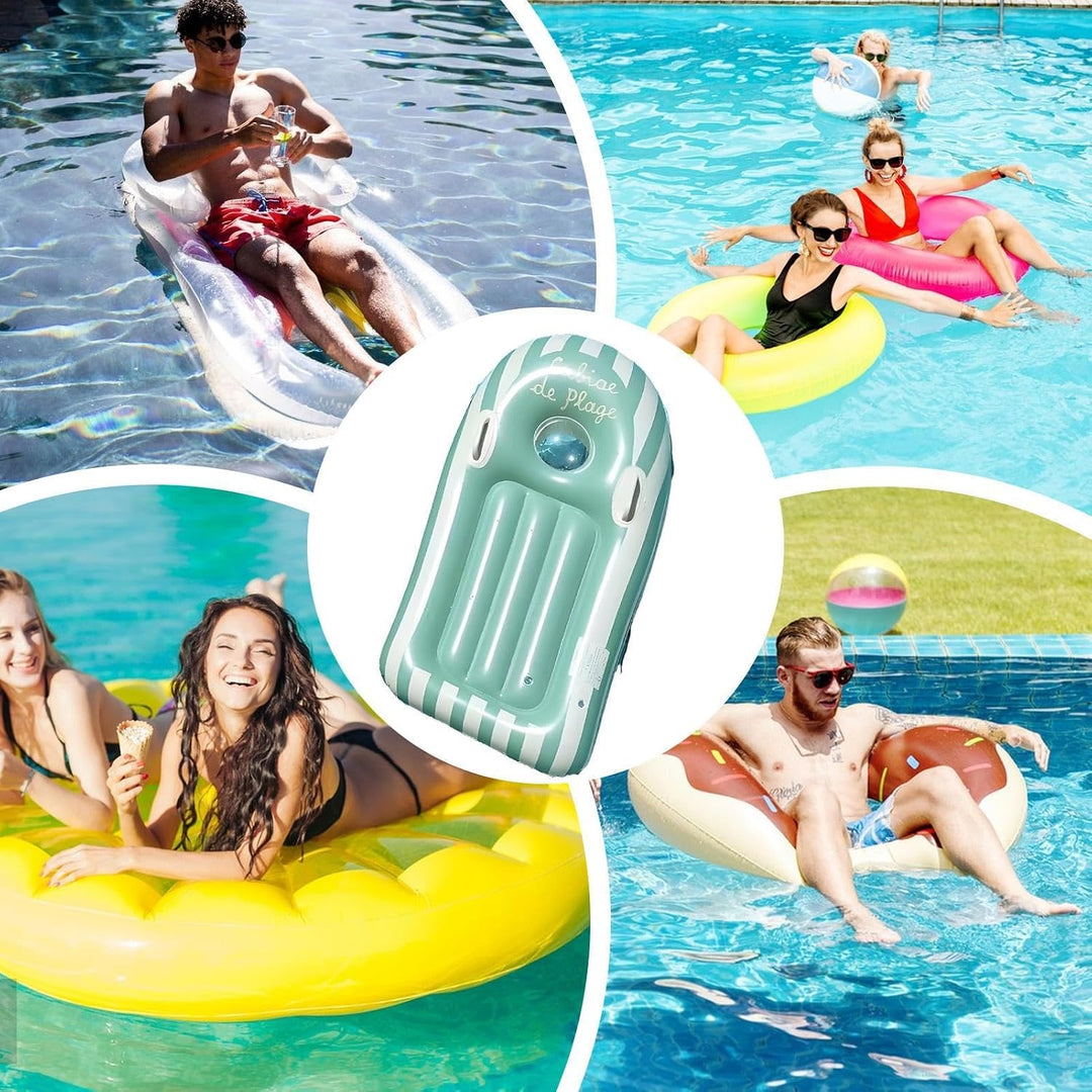 Schwimmbrett | aufblasbares Schwimmbrett mit Griff – Strandspielzeug zum Schwimmen – für Pool, See,