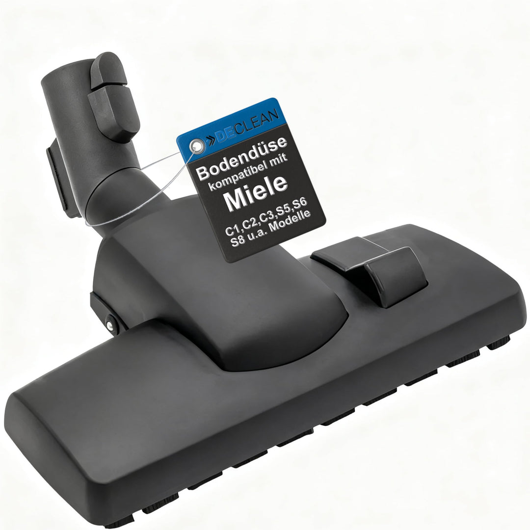 DeClean Bodendüse Bürste kompatibel mit Miele Staubsauger C1, C2, C3, Complete, Compact, Classic, S8