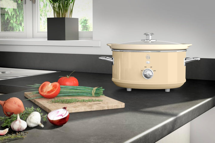 Swan 3,5l Retro Kocher, cremefarben