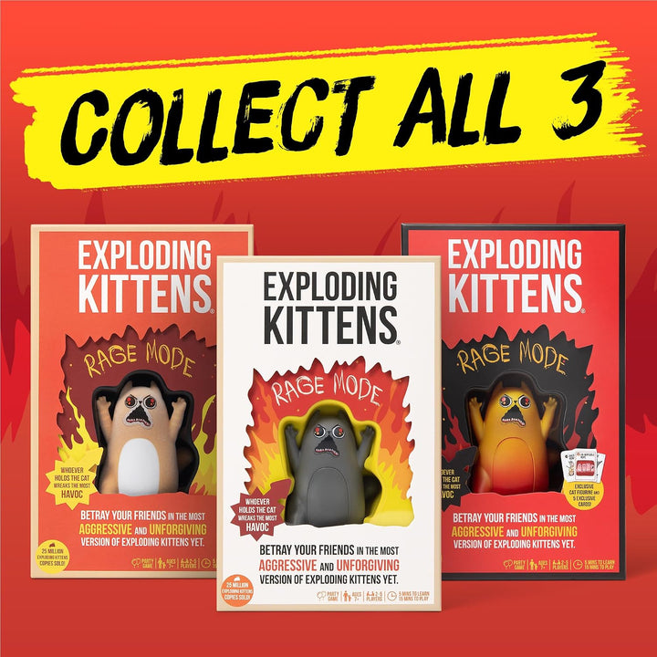 Exploding Kittens Rage Mode, 2-5 Players, Age 7+ Card Game