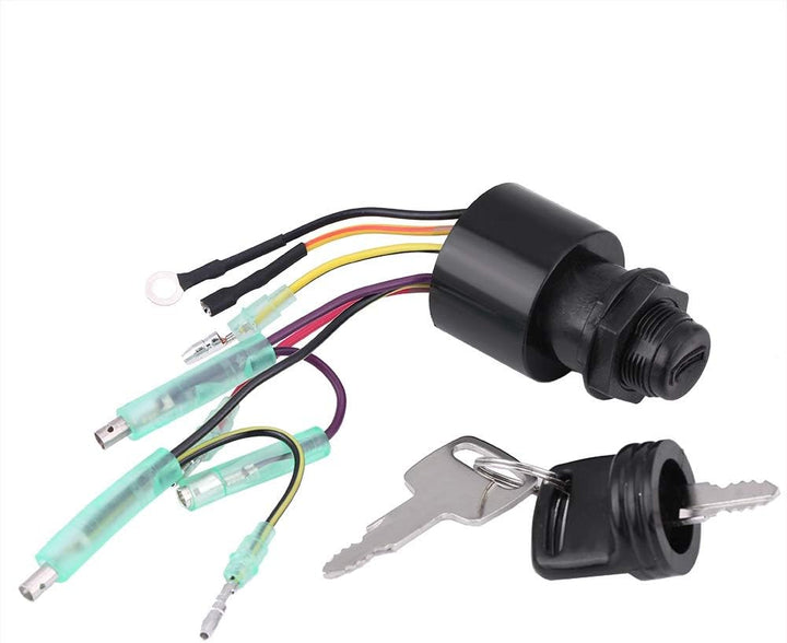 Boot Zündschlüsselschalter, Zündschalter mit 2 Schlüsseln für Mercury Outboard Remote Control Box 87