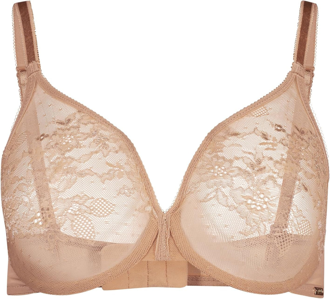 Gossard Damen Glossies Lace Sheer Bra BH, Undurchsichtige 70A Beige (Nude), 70A Beige (Nude)