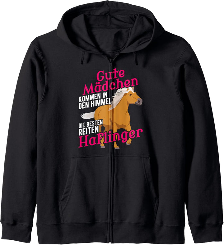 Gute Mädchen kommen in Himmel, die Besten Reiten Haflinger Kapuzenjacke