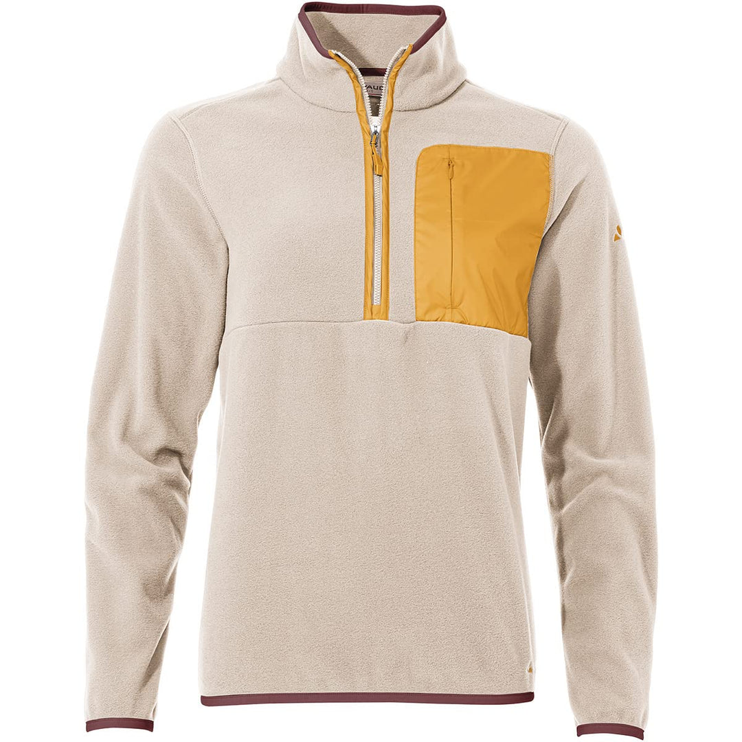 VAUDE Damen Wo Rosemoor Fleece Halfzip Sweatshirt 46 Naturfarben, 46 Naturfarben
