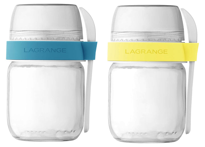 LAGRANGE 440401 2 Fächer, Edelstahl, gelb