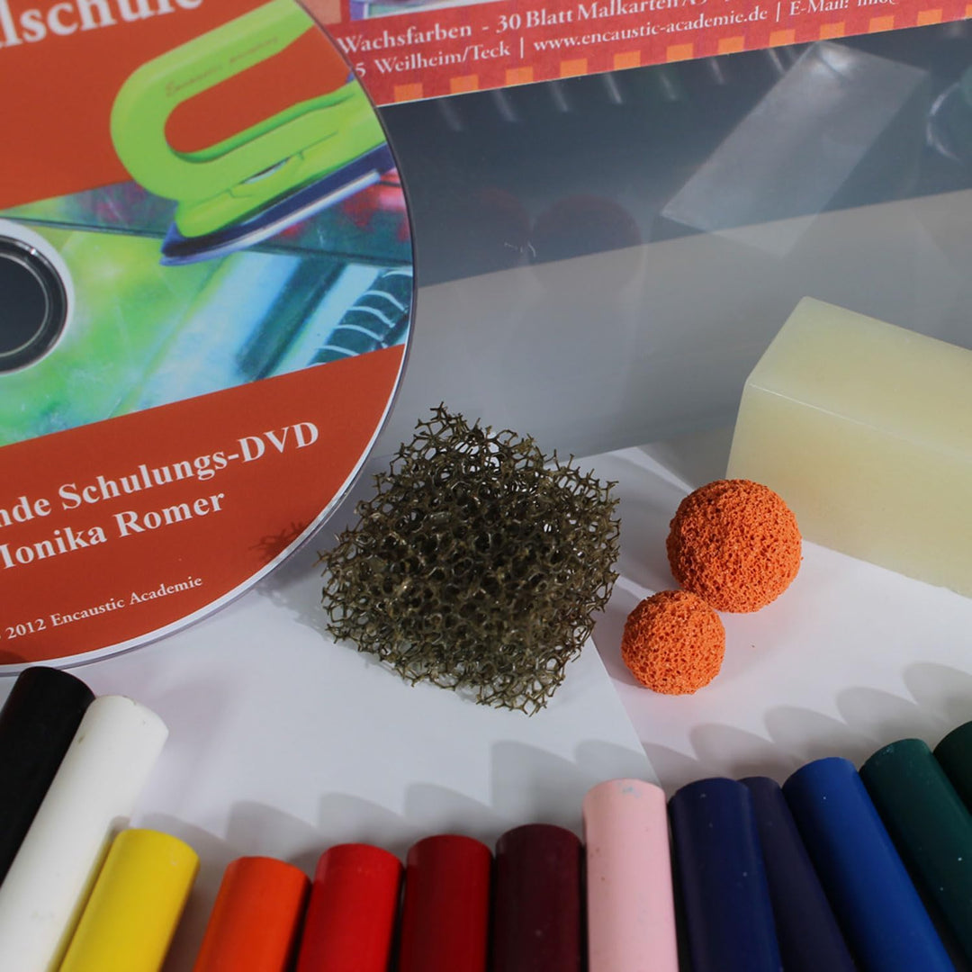 Fine Art Encaustic Atelier – grosses Geschenkset, viel Zubehör, 45-minütige Malanleitung auf DVD