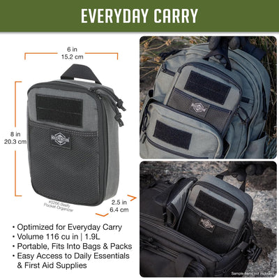 Maxpedition Beefy Pocket Organizer Tasche Einheitsgrösse Wolf-Grau, Einheitsgrösse Wolf-Grau
