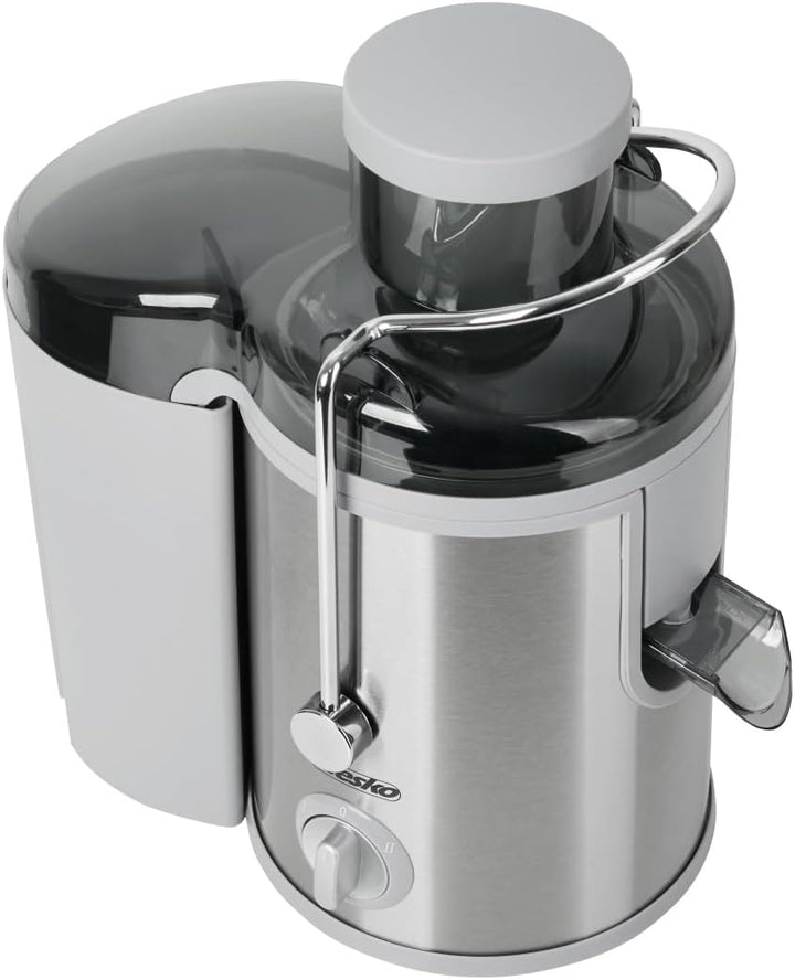 Mesko MS 4126 Entsafter für Obst und Gemüse aus Edelstahl, Saft/Juice Maschine, 65mm breiter Einlass