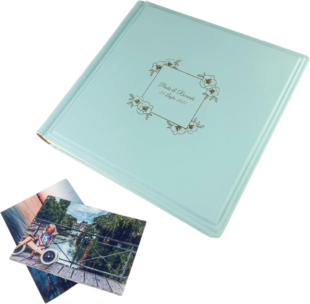Fotoalbum - Elios Soft - handgefertigte Herstellung aus Kunstleder, personalisierbar mit Gravur. Ide