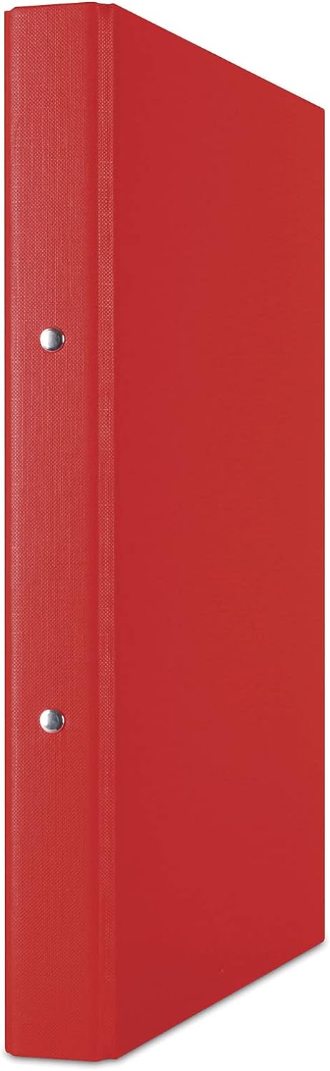 DONAU 3732001PL-04 Ringbuch Rot | 2-O-Ring-Mechanik 20mm DIN A4 Ringordner Pappe/ Kunststoff | Aus 1