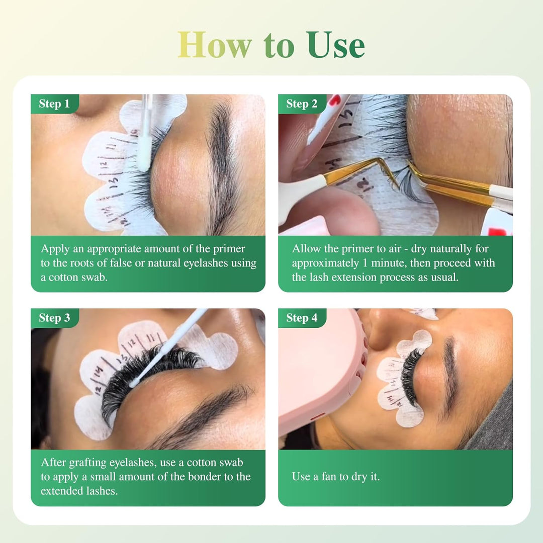 NAGARAKU Wimpern Primer 25ML Vorbereitung für Wimpernverlängerung Reinigt Naturwimpern sanft vor der