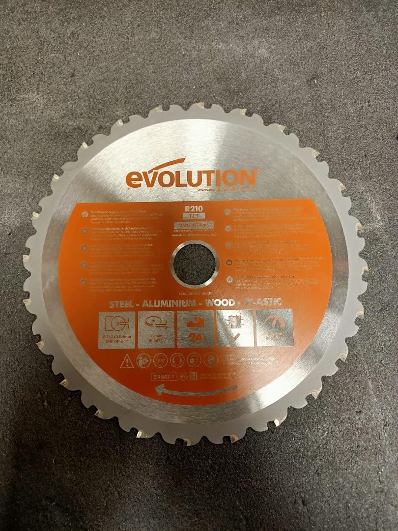 Evolution Elektrowerkzeuge - RAGE Mehrzweck-Sageblatt 210 mm mit Wolframkarbidbeschichtung, 210 mm