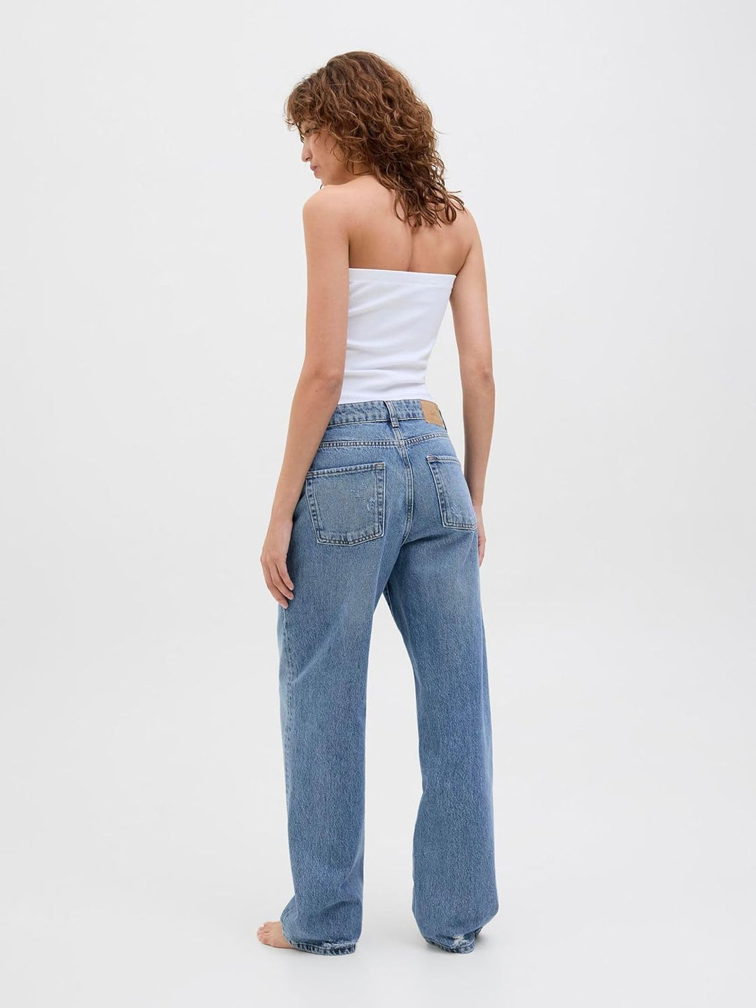 JJXX Female Loose Fit Jeans JXSeville RR5001 28W / 32L Medium Blue Denim, 28W / 32L Medium Blue Deni