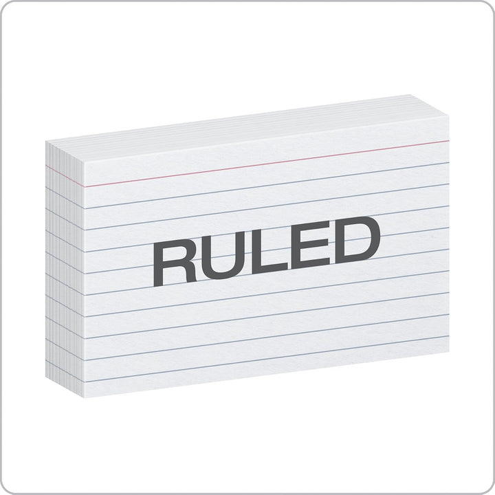 Oxford Karteikarten, ohne Aufdruck, 7,62 x 12,7 cm, weiss, 100 Stück Liniert 3 x 5, 300 cards weiss