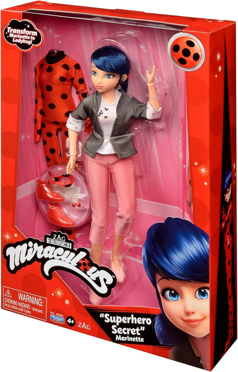 Bandai - Miraculous Ladybug - Ankleidepuppe 26 cm mit zwei Outfits - Ladybug - P50355