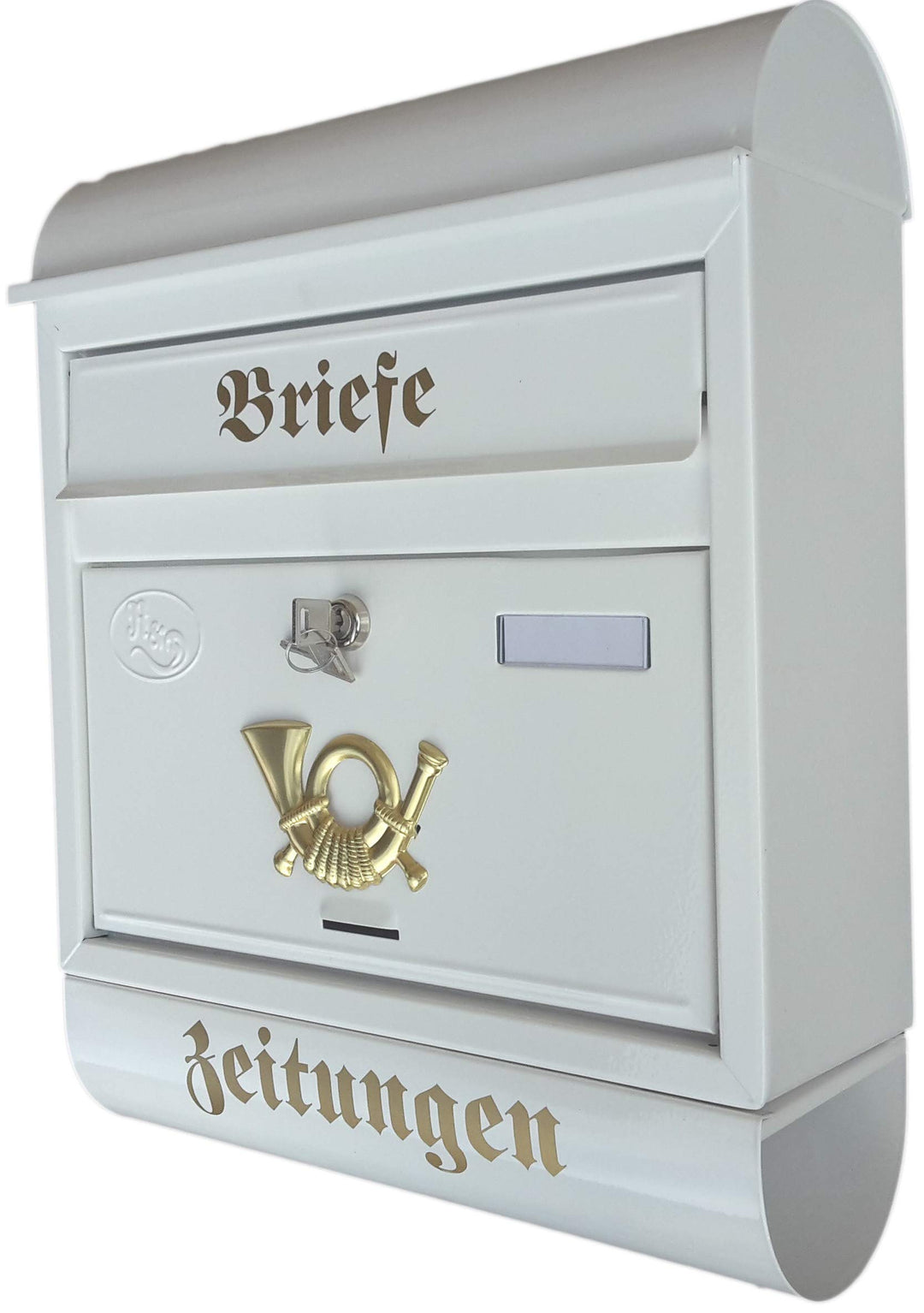 Stabiler Briefkasten, Modell Runddach Premium-Qualität, mit Schutzlackierung Verschiedene Modelle XX