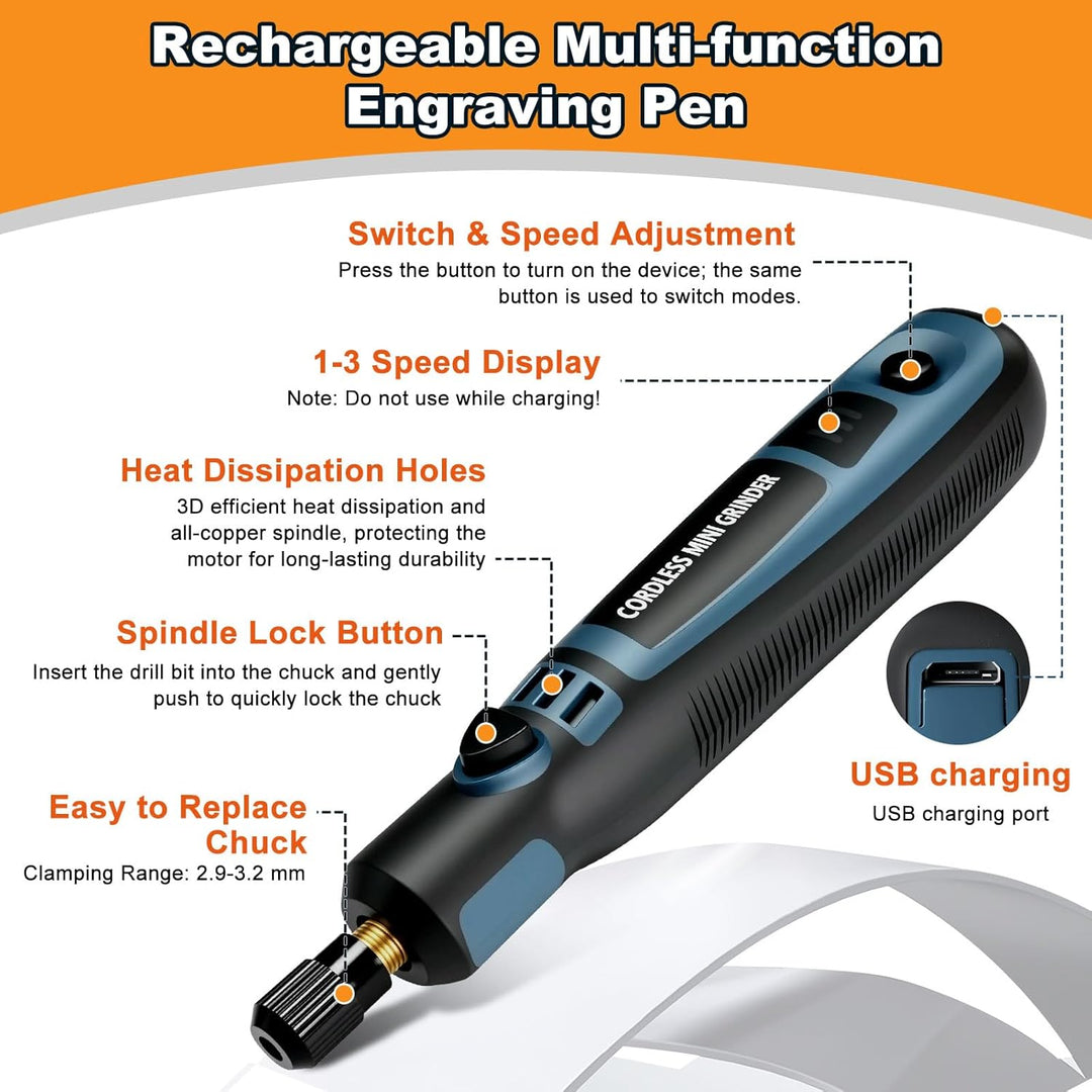 Akku Multifunktionswerkzeug Rotationswerkzeuge Multifunktionswerkzeuge Polierwerkzeug, Gravierstift