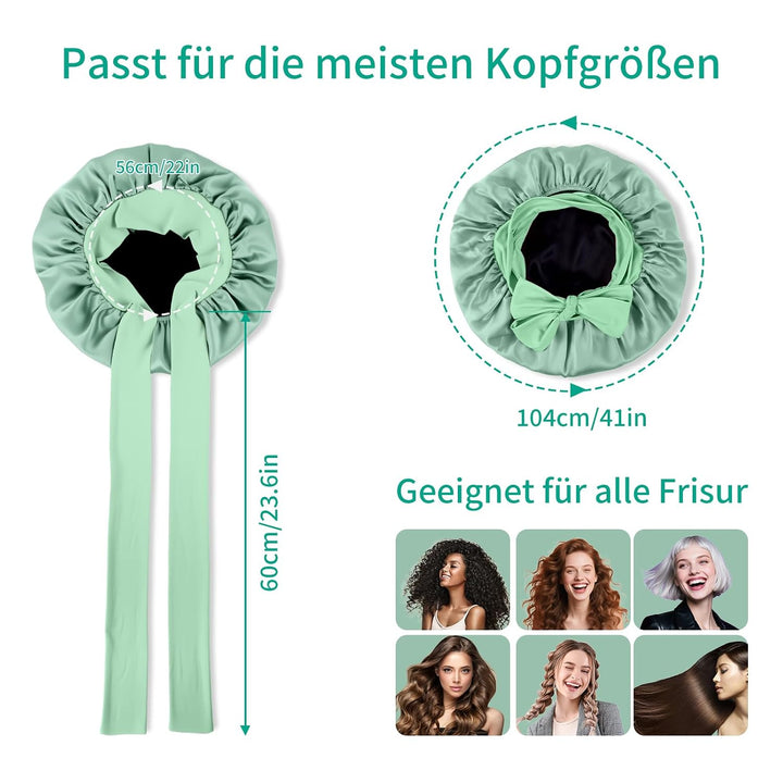 Seidenhaube zum Schlafen, Schlafhaube Seide aus 100% Maulbeerseide, 22 Momme Bonnet Seide Doppellagi