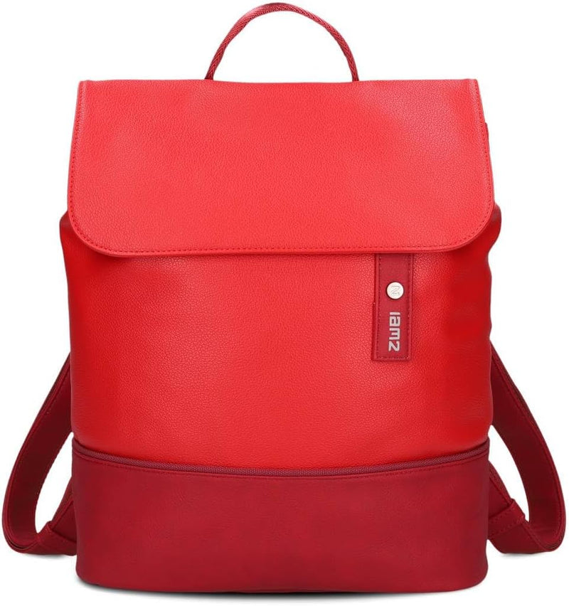 Zwei JANA Rucksack JR13 cherry, Cherry