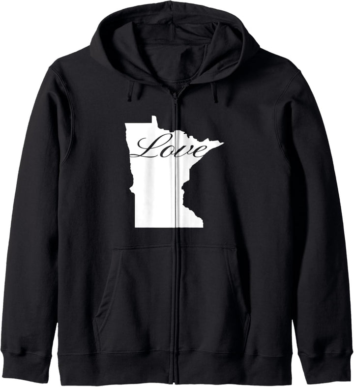 Minnesota Cursive Love State Pride Kapuzenjacke