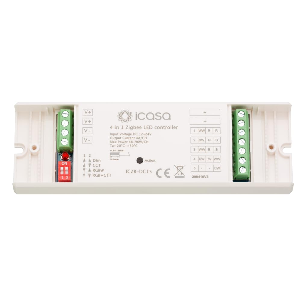 icasa Aktor Kompatibel mit Zigbee 3.0 Gateway (4 in 1 LED strip controller)