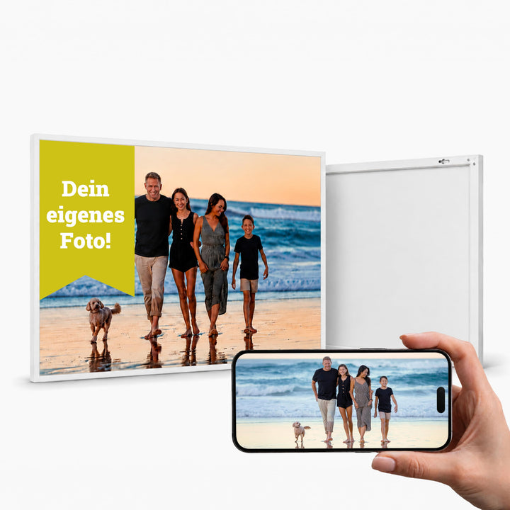 WANDURLAUB - Dein Bild auf Acryl - Komfort Edition XXL - 50x38 cm Acrylglas mit eigenem Foto bedruck