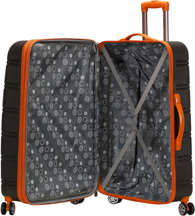 Rockland Melbourne Hardside Erweiterbares Spinner-Rad Gepäck, Dunkelgrau, 3-Piece Set (20/24/28), Me