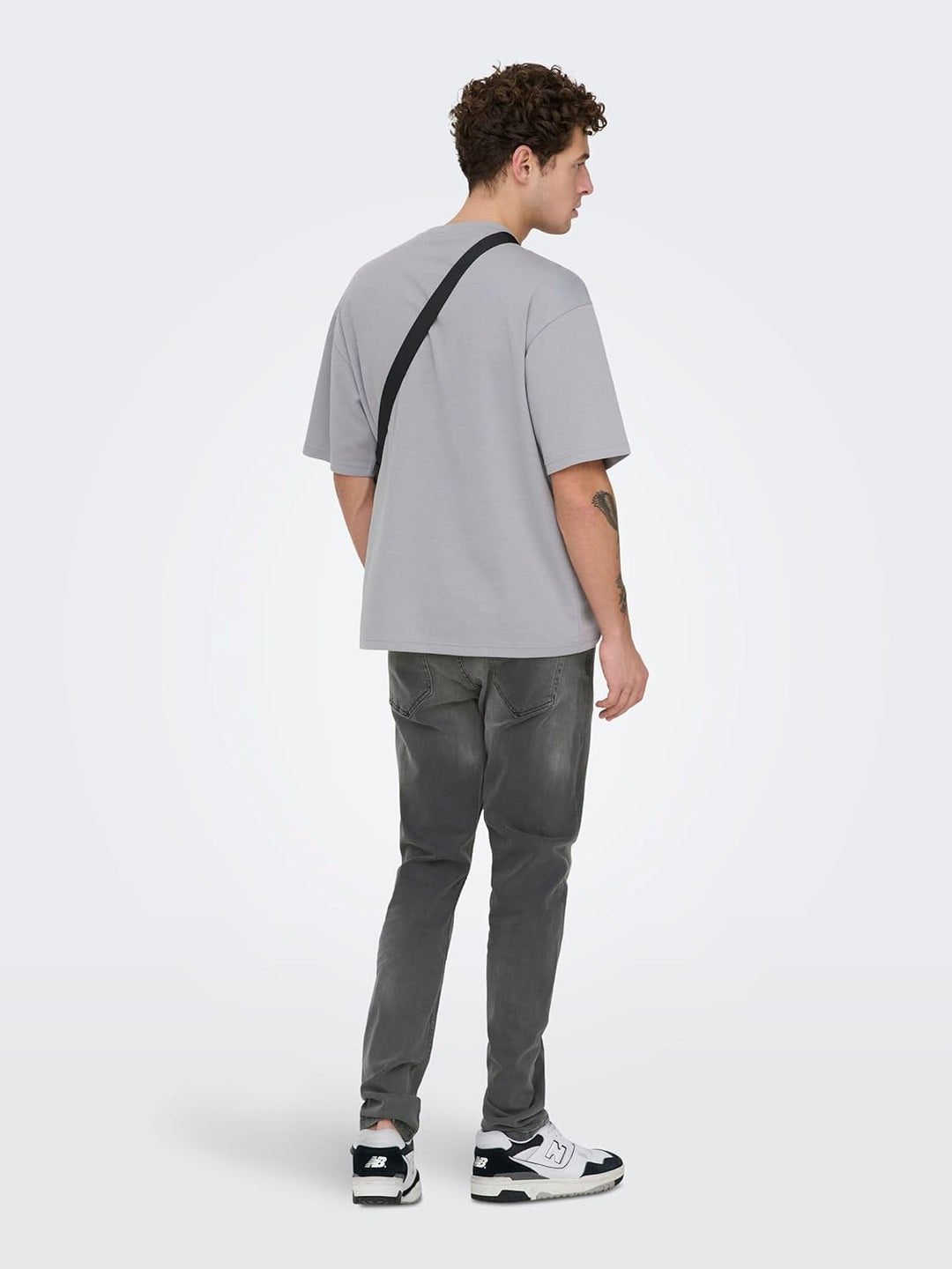 Only & Sons Male Slim Fit Jeans ONSLOOM Mid Rise Slim Fit Jeans 28W / 30L Black Denim