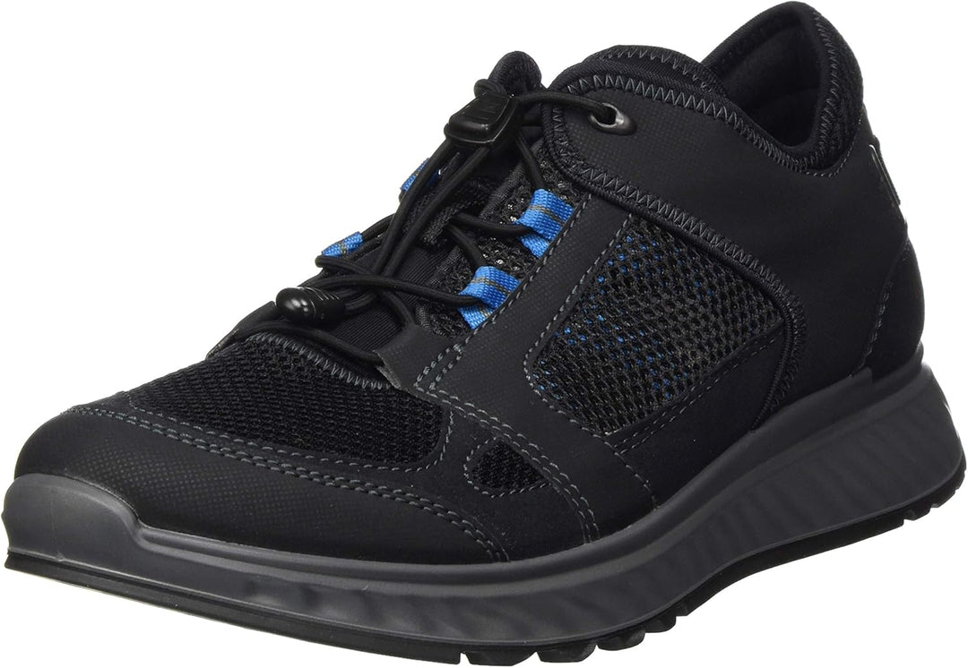 ECCO Herren EXOSTRIDE M LOW GTX Outdoor Schuhe 40 EU Black Olympian Blue, 40 EU Black Olympian Blue