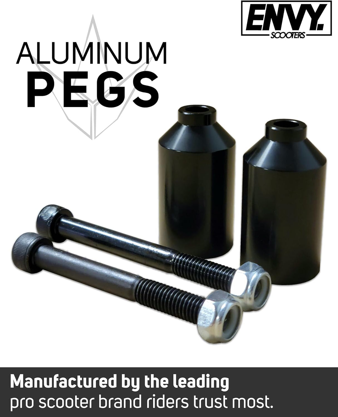 Blunt Stunt Scooter Pegs Alu Schwarz mit Achsen