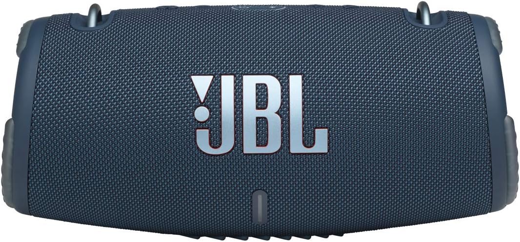 JBL Xtreme 3 Musikbox in Blau – Wasserdichter, portabler Stereo Bluetooth Speaker mit integrierter P