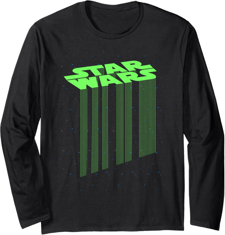 Star Wars Neon Logo Drop Langarmshirt