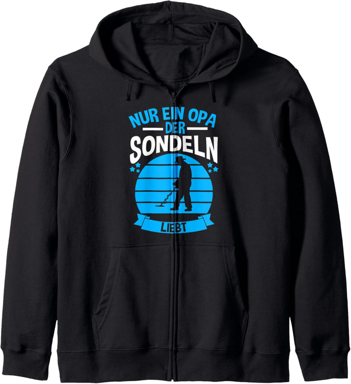 Sondeln Opa Sondler Sondengänger Kapuzenjacke