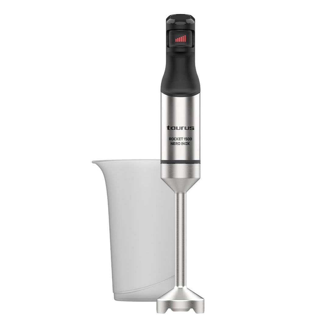 Taurus Rocket 1500 Nero Inox Stabmixer | 1500 W | Leistungsregler | ergonomisches Design | Stab und