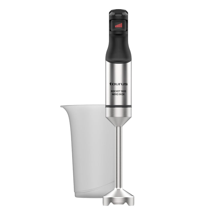 Taurus Rocket 1500 Nero Inox Stabmixer | 1500 W | Leistungsregler | ergonomisches Design | Stab und