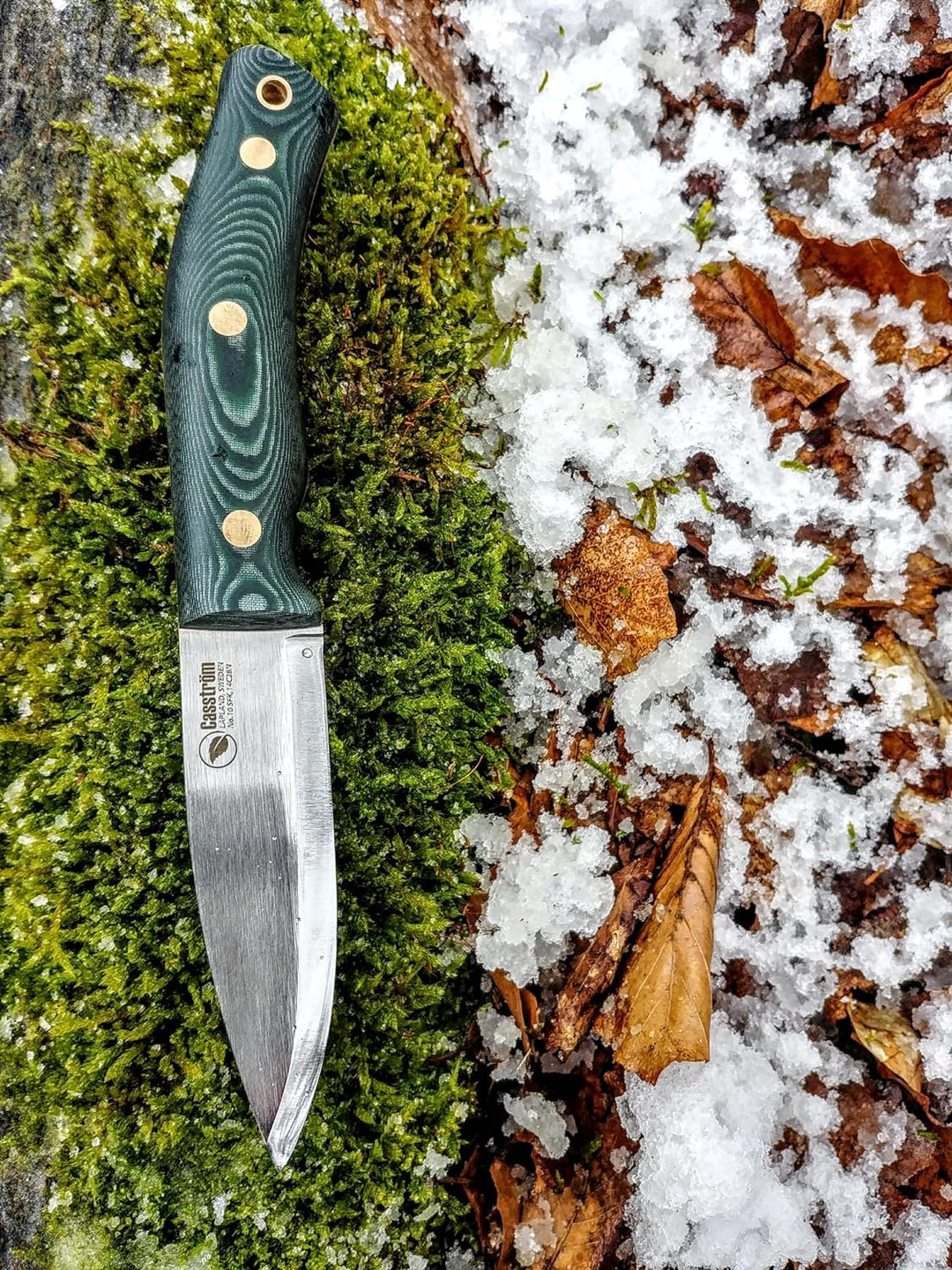 Casström No.10 Swedish Forest Knife in Green Micarta (Sandvik stainless steel)