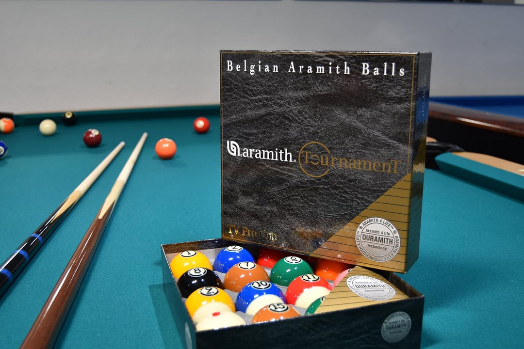 Winsport Billard Kugeln Aramith US-Tournament TV Pro-Cup 57,2 mm für Poolbillard, Profi Kugeln mit a