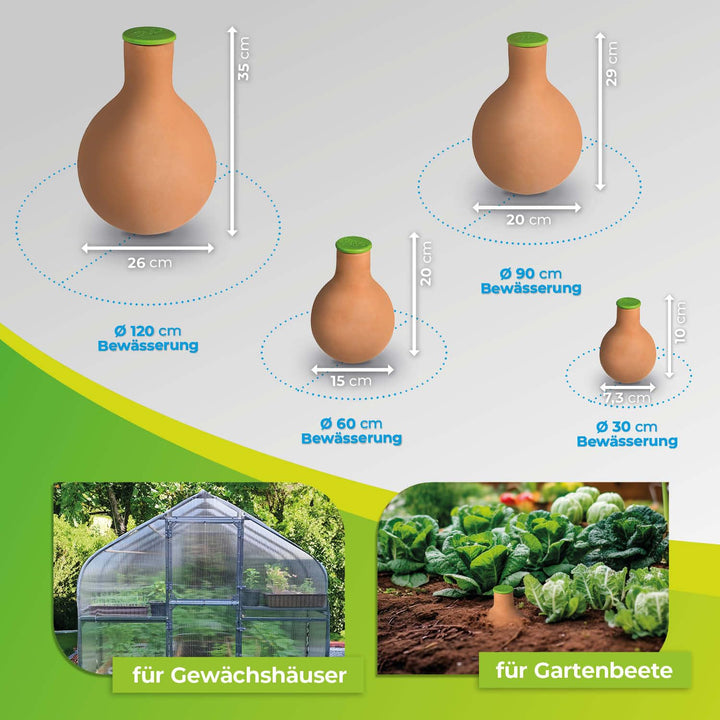 BioGreen Olla Pflanzenbewässerung HYDRO MAX | vers. Grössen | 0,2 L | Ø 30 cm automatische Bewässeru