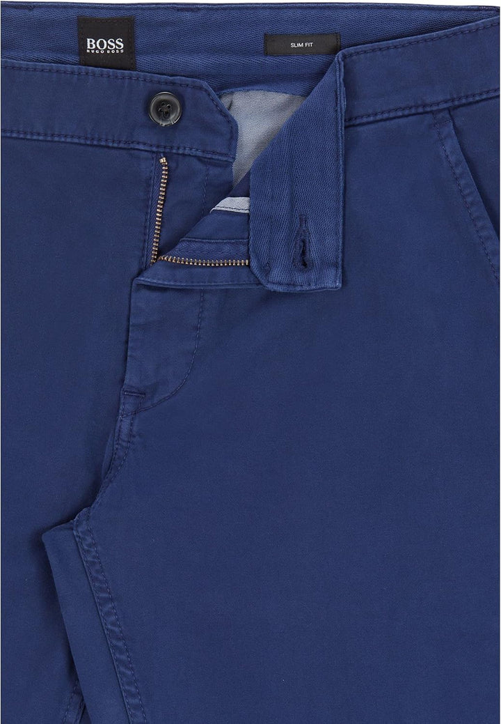 BOSS Herren Schino-Taber-1 D Tapered-Fit Chino aus überfärbtem Baumwoll-Satin mit Elasthan-Anteil 29