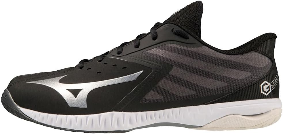 Mizuno Unisex Wave Gk Indoor 47 EU Schwarz Silber Weiss, 47 EU Schwarz Silber Weiss