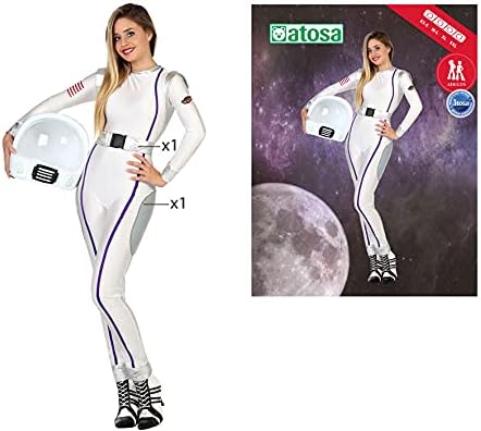 ATOSA 22990 Karnevalskostüm, Weiss, M-L, M-L