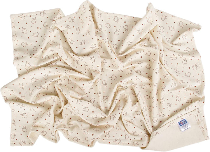 Kinderwagendecken für den Sommer, Babydecke, Kuscheldecke, Erstlingsdecke, Sommerdecke (Natur Kaninc