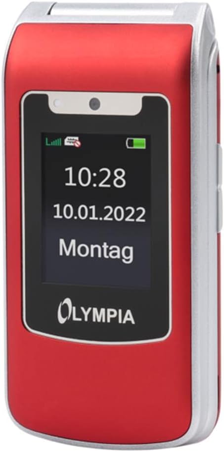 Olympia Style Duo 4G Senioren Mobiltelefon grosse Tasten Klapphandy rot