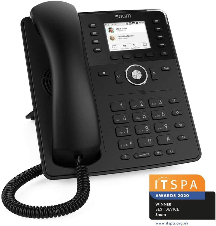 Snom D735 IP Telefon, SIP Tischtelefon ITSPA 2020 Award, hochauflösendes grafisches 2,7-Zoll-TFT-Dis