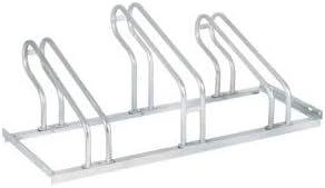 STIER Fahrradständer, für 3 Räder, feuerverzinkte Stahlkonstruktion, Bügelparker, auch für Mountainb