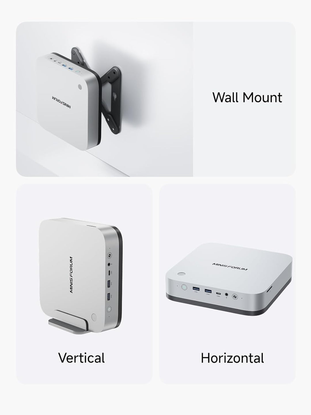 MINIS FORUM AI X1 Pro Mini PC, AMD Ryzen AI 9 HX370 (12 Kerne/24 Threads, bis zu 5,1 GHz) und AMD Ra