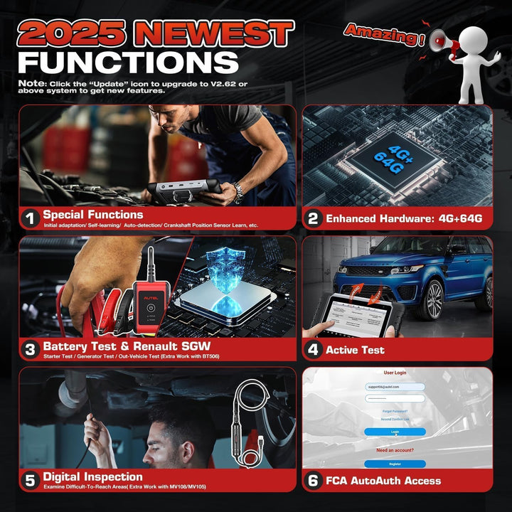 Autel MaxiCOM MK808BT PRO: Android 11, 2024, Aktualisiert von MK808BT/ MK808S/ MK808/ MaxiCheck MX80