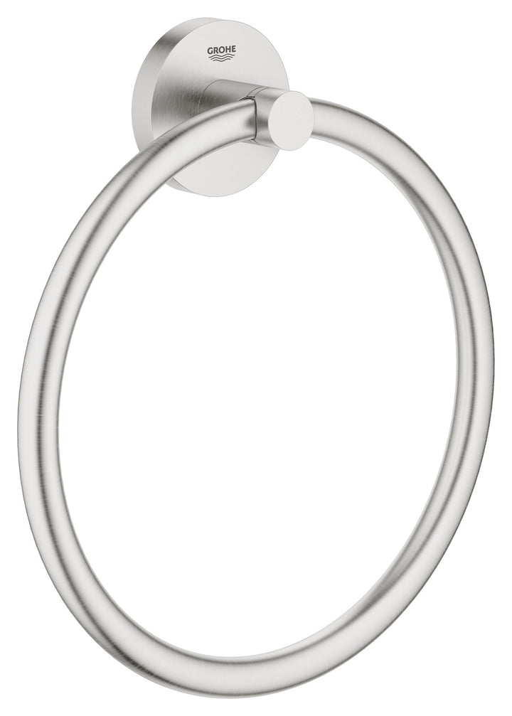 Grohe Essentials Handtuchring, supersteel, 1 Stück, 40365DC1, Supersteel