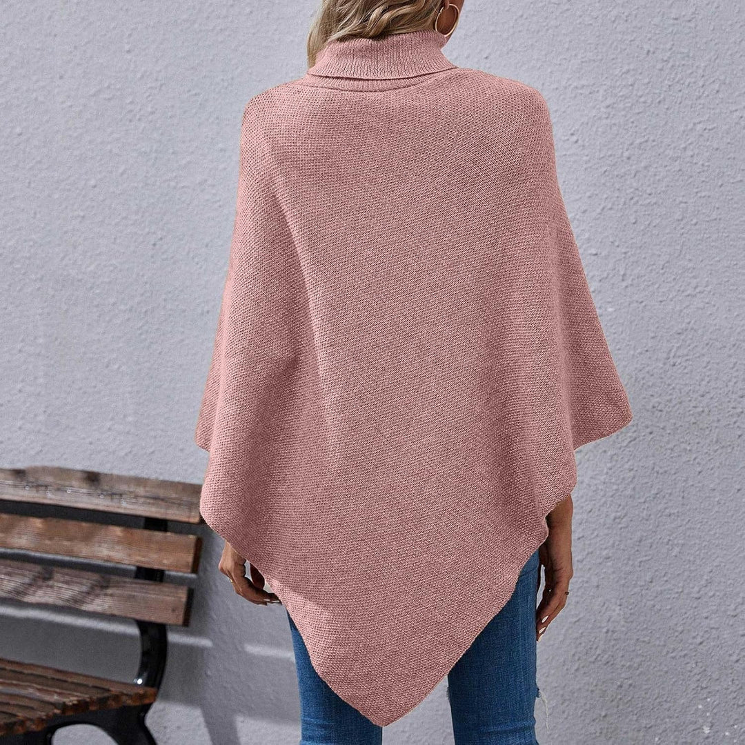Ansenesna Warmer Poncho Damen Winter Lang Strick Ponchos & Capes Für Damen Asymmetrisch Poncho Feins